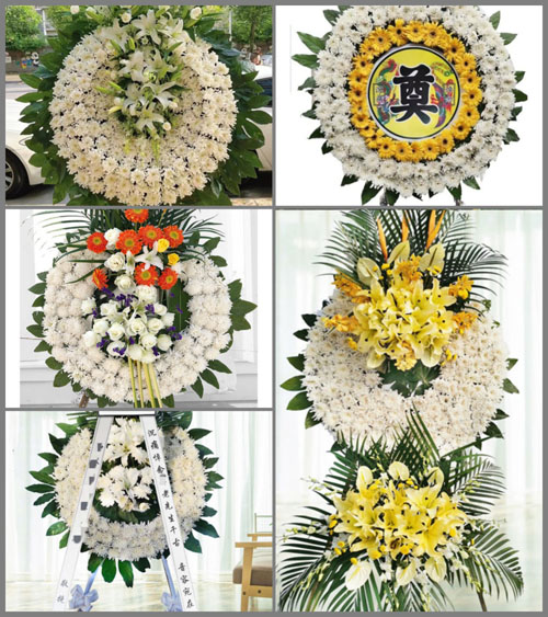 福建三明沙县高砂镇上坪村花圈速递
